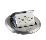 Gfci Electrical Round Floor Socket 20A American Pop Up Outlet Aluminum